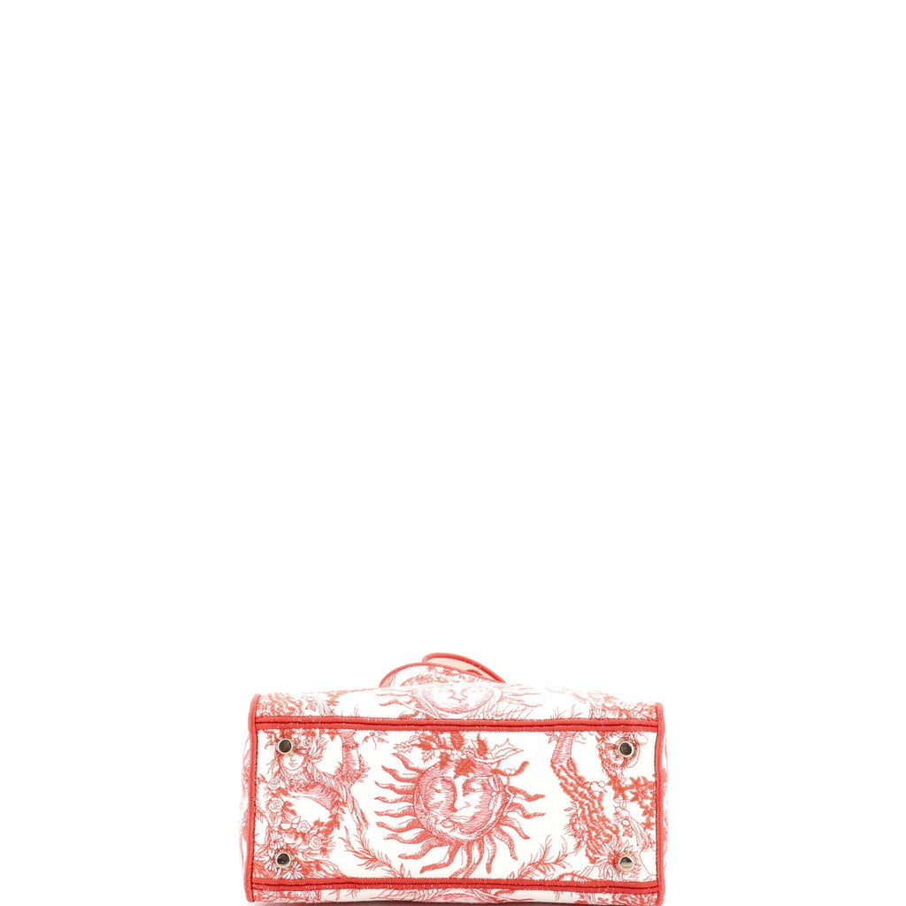 Lady D-Lite Bag Embroidered Canvas Medium