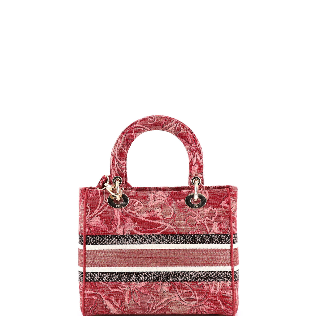 Lady D-Lite Bag Embroidered Canvas Medium