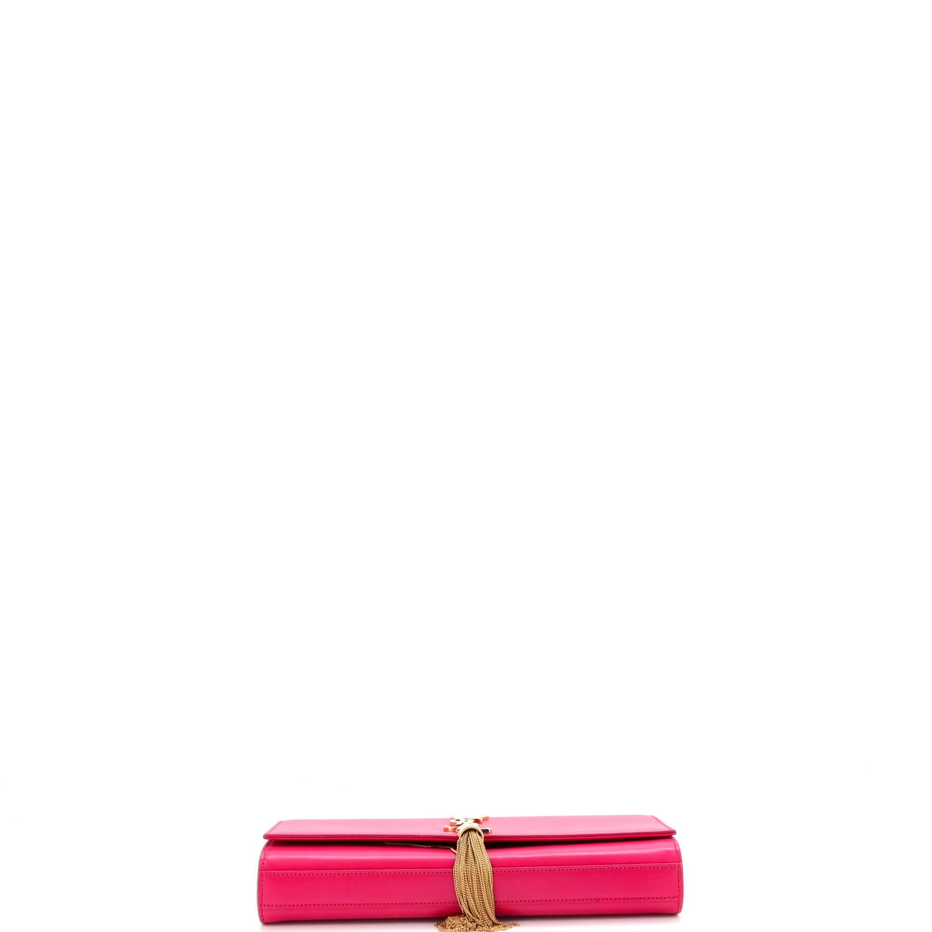 Classic Monogram Tassel Clutch Leather Long