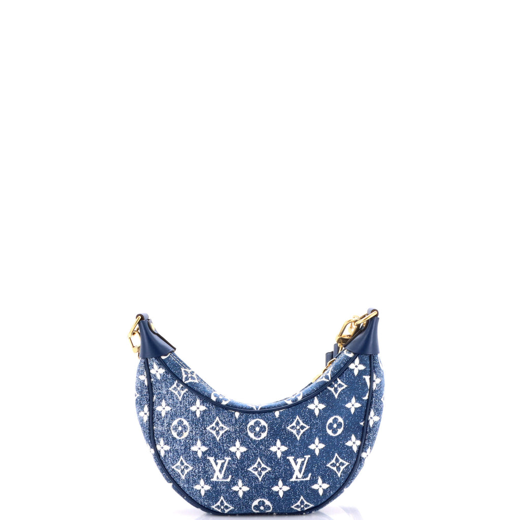 Loop Handbag Monogram Jacquard Denim