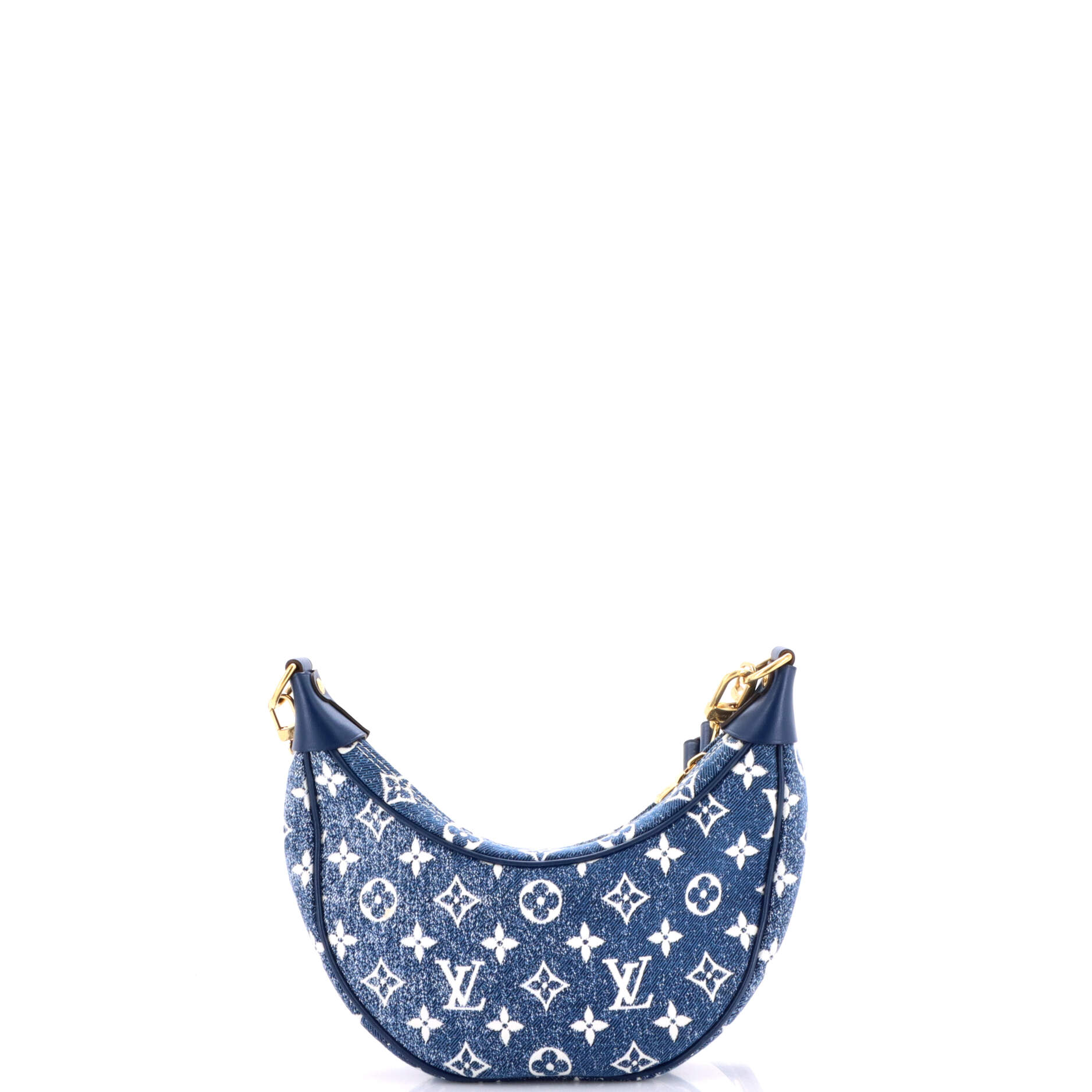Loop Handbag Monogram Jacquard Denim