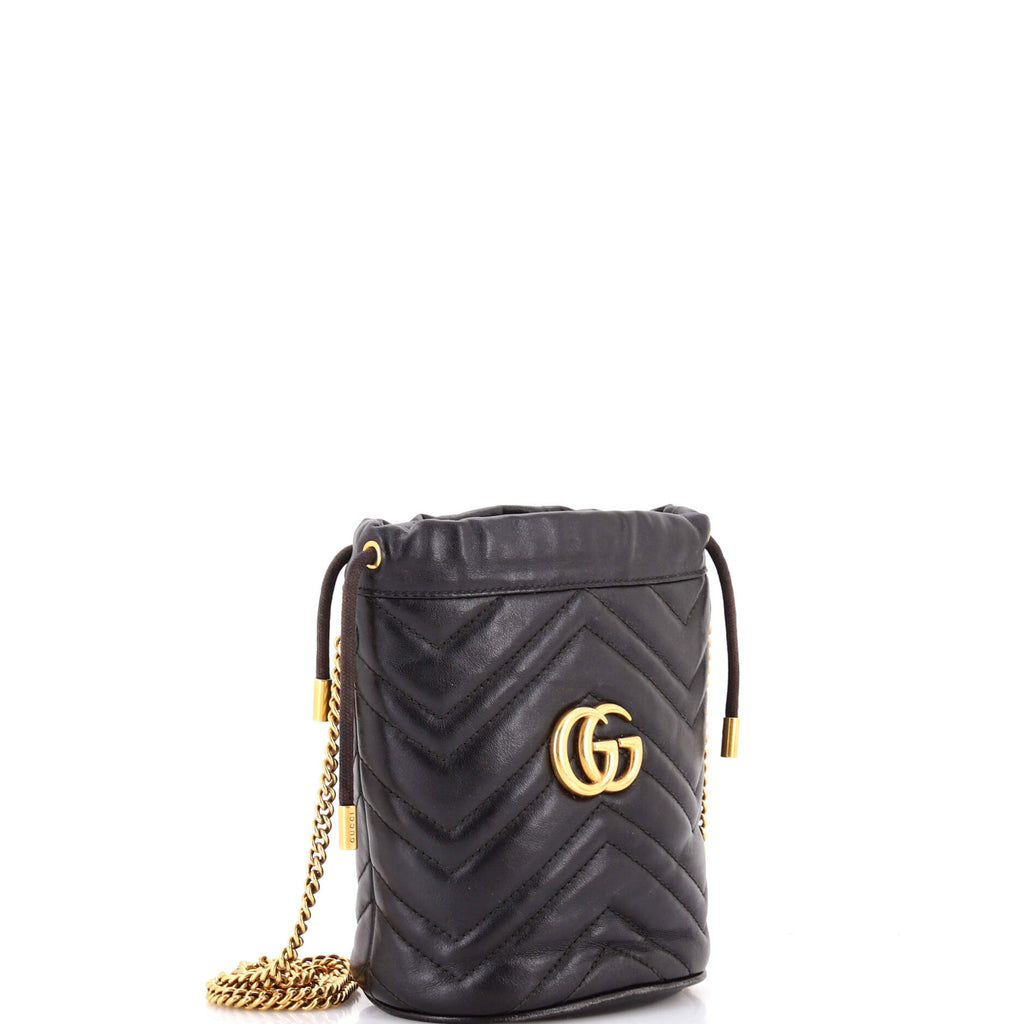 GG Marmont Bucket Bag Matelasse Leather Mini