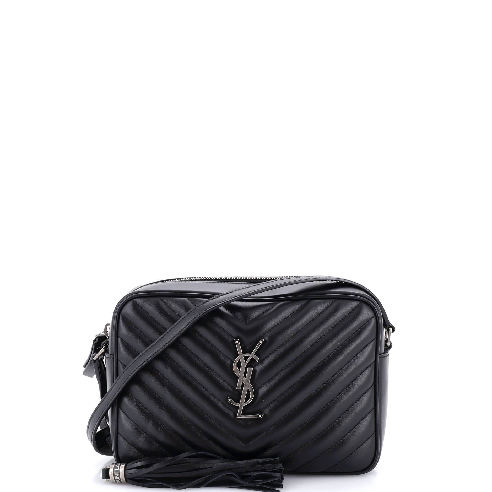 Lou Camera Bag Matelasse Chevron Leather Small