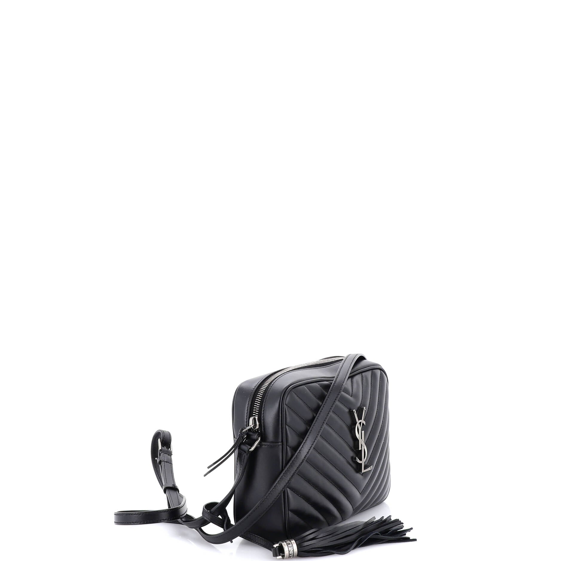 Lou Camera Bag Matelasse Chevron Leather Small