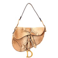 Saddle Handbag Python Medium