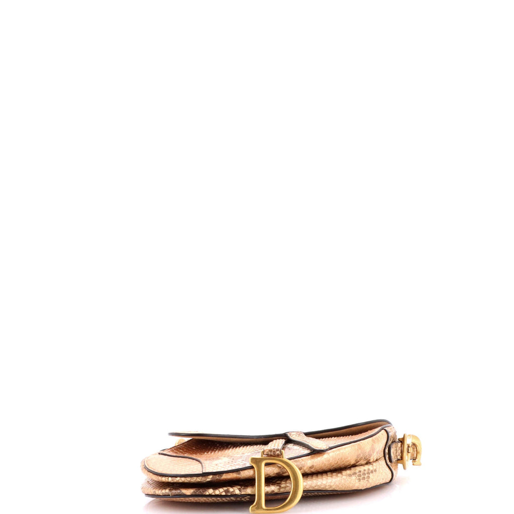 Saddle Handbag Python Medium
