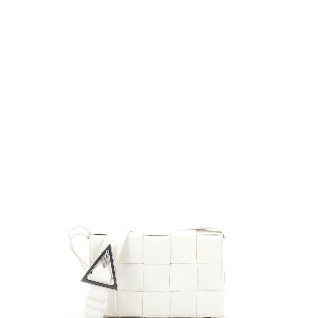 Cassette Crossbody Bag Maxi Intrecciato Leather Small