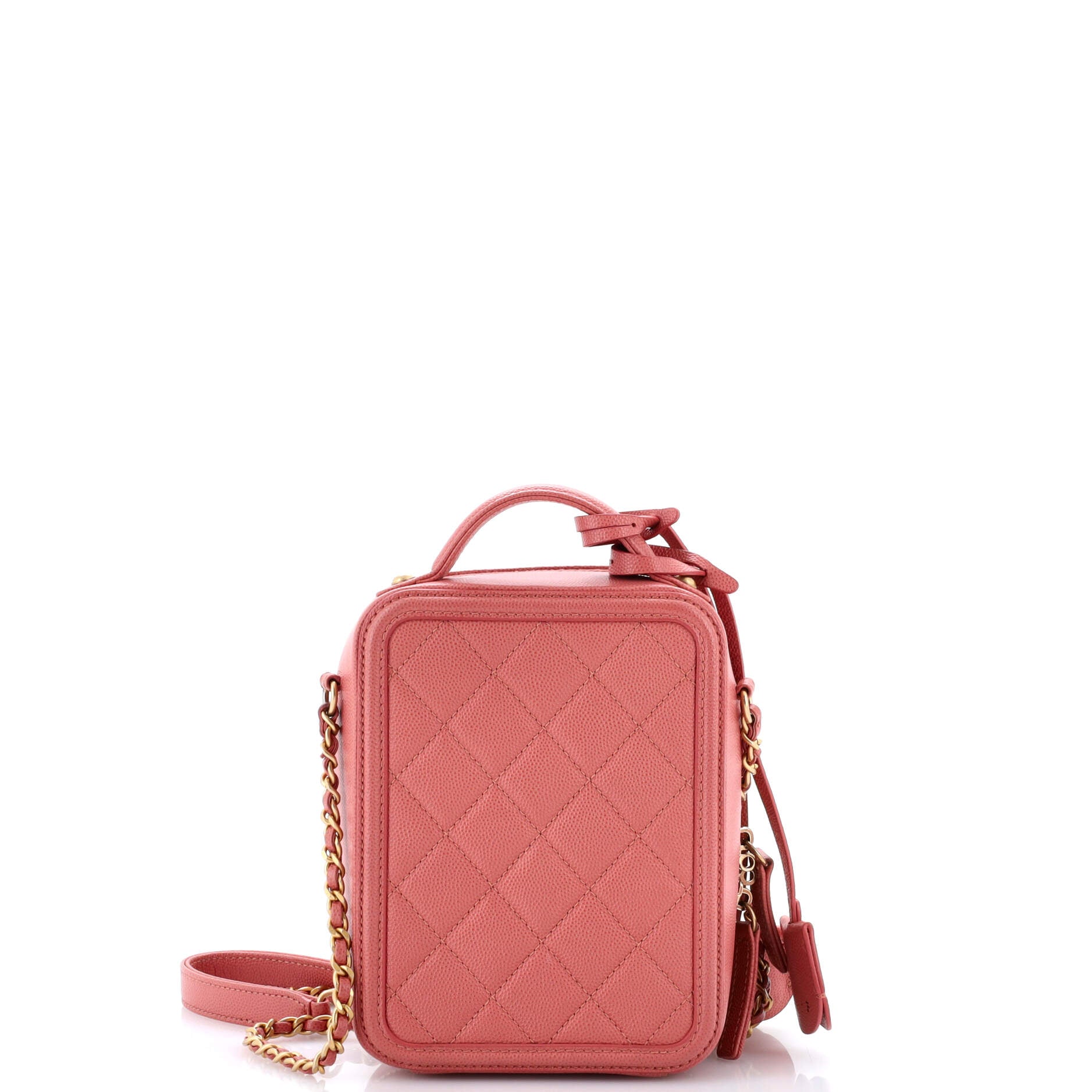 Filigree Vertical Vanity Case Quilted Caviar