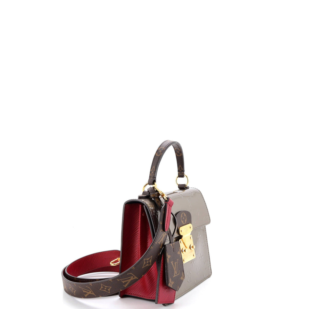 Spring Street NM Handbag Monogram Vernis with Monogram Canvas and Epi Leather