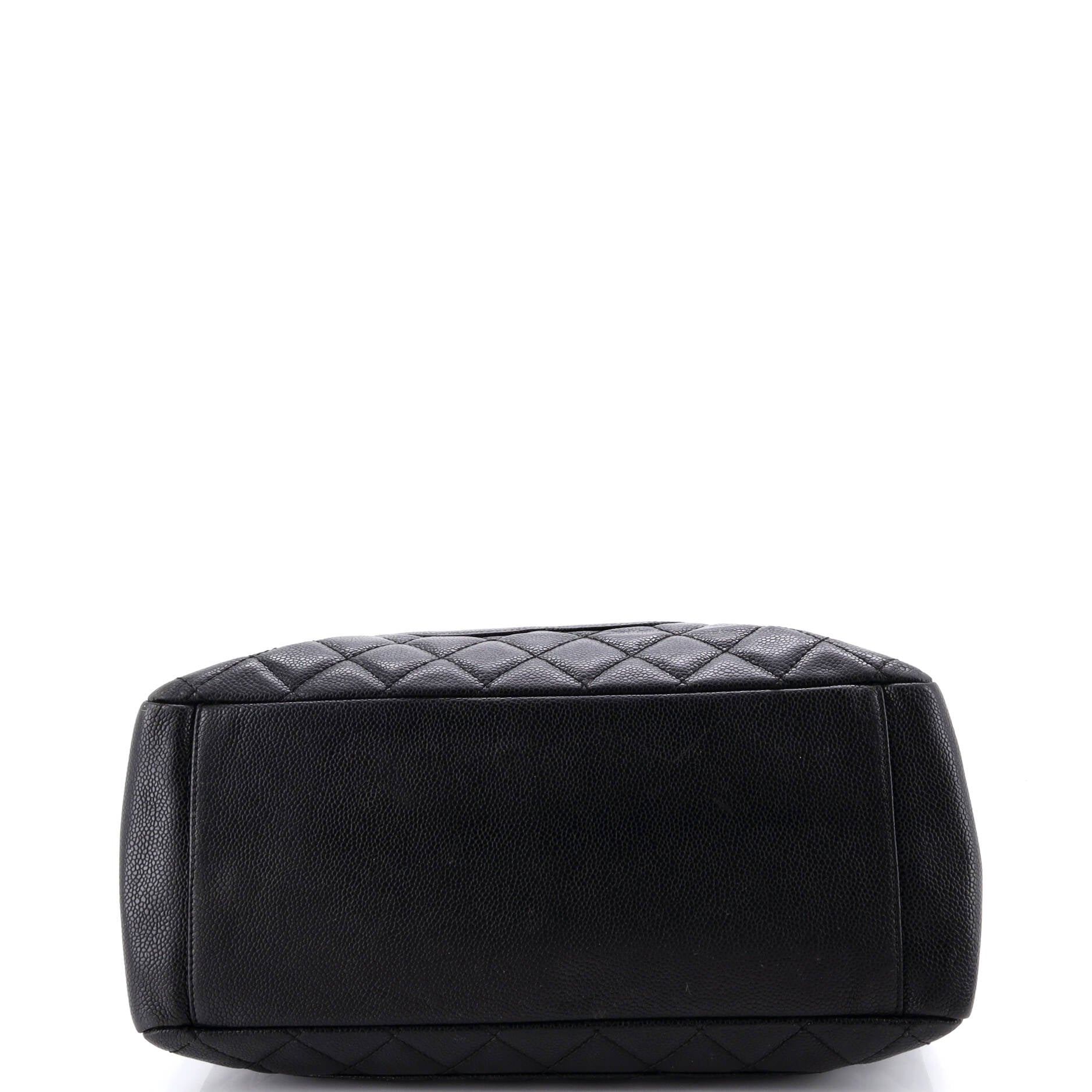 Grand Shopping Tote Quilted Caviar