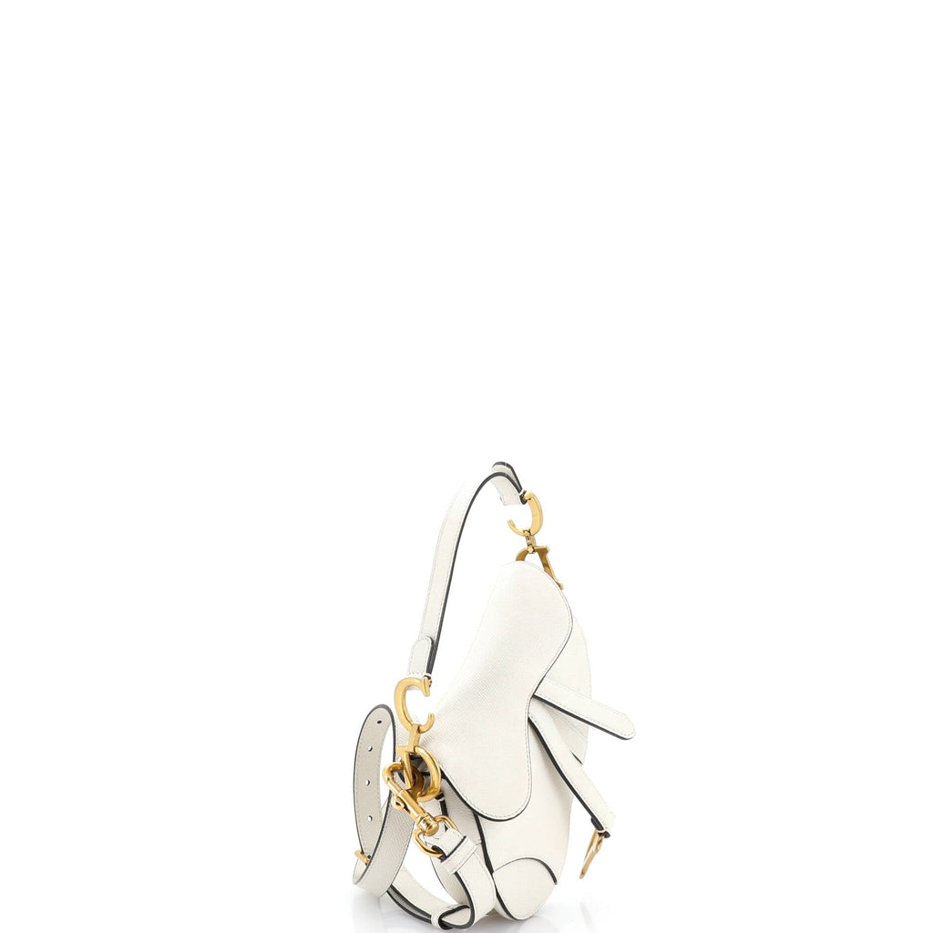 Saddle Handbag with Strap Leather Mini