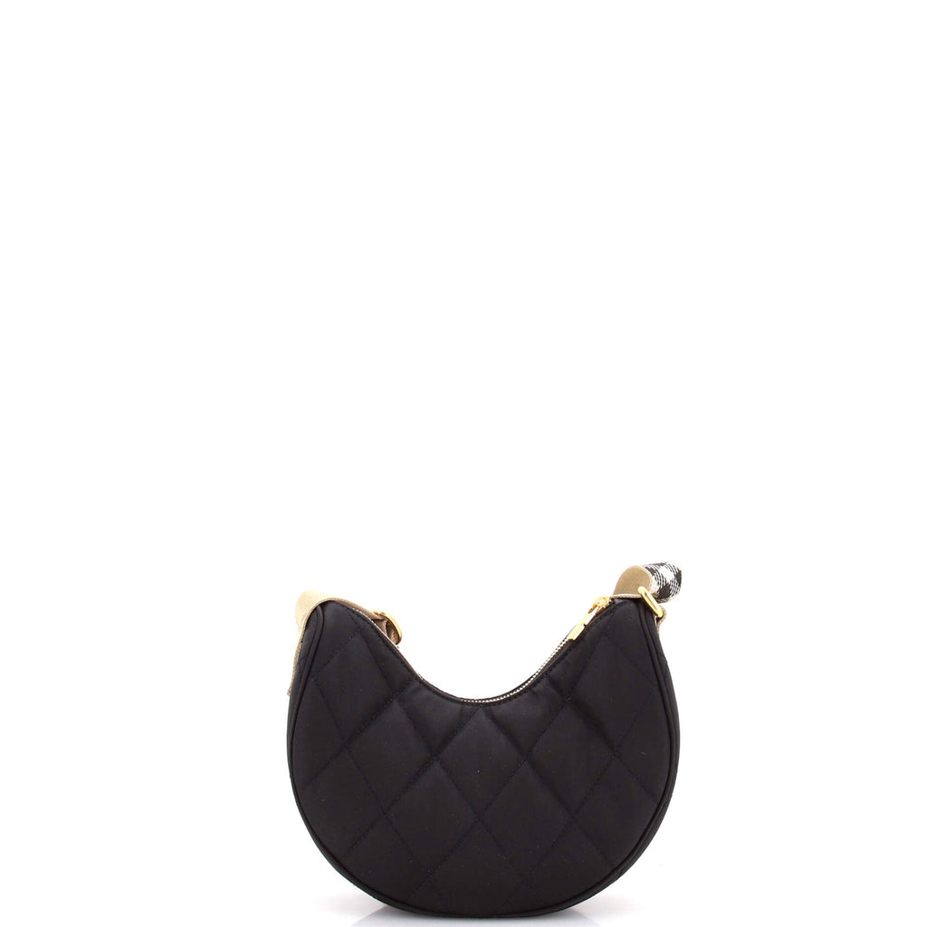 Horseshoe Crossbody Bag Quilted Nylon