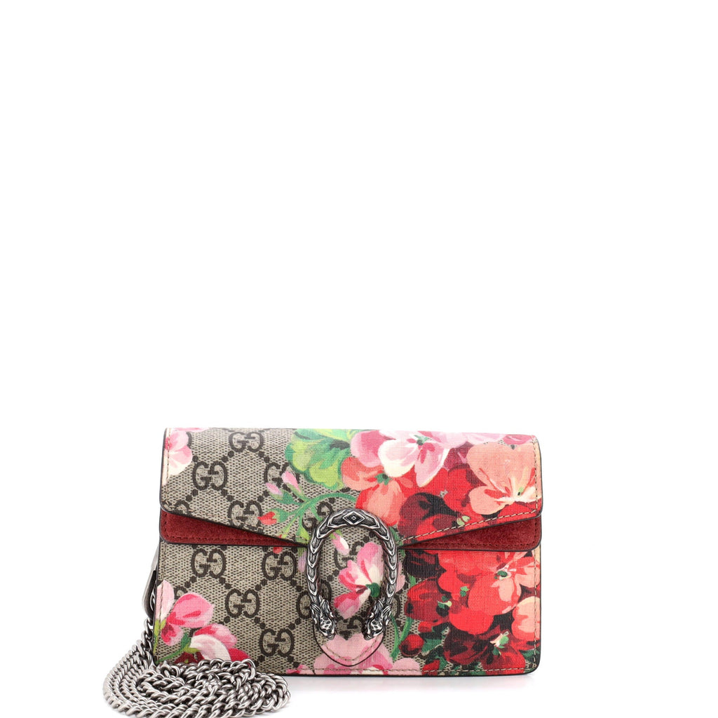 Dionysus Bag Blooms Print GG Coated Canvas Super Mini