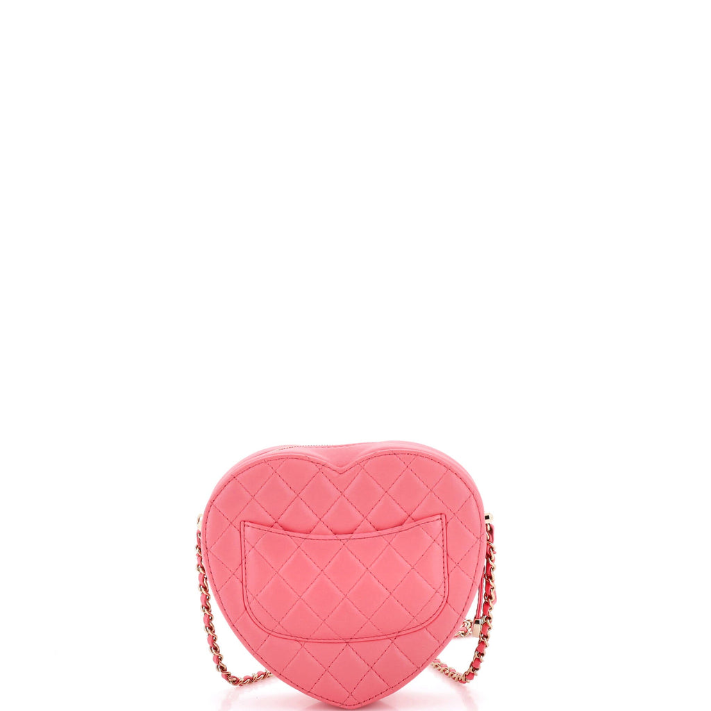 CC in Love Heart Bag Quilted Lambskin