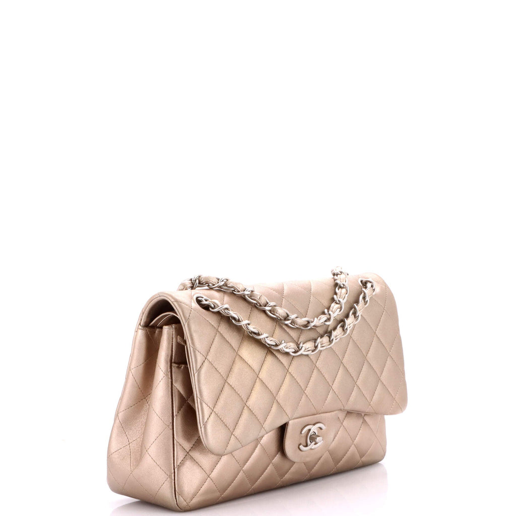 Classic Double Flap Bag Quilted Lambskin Jumbo