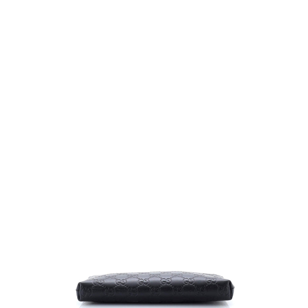 Chain Wristlet Wallet Guccissima Leather