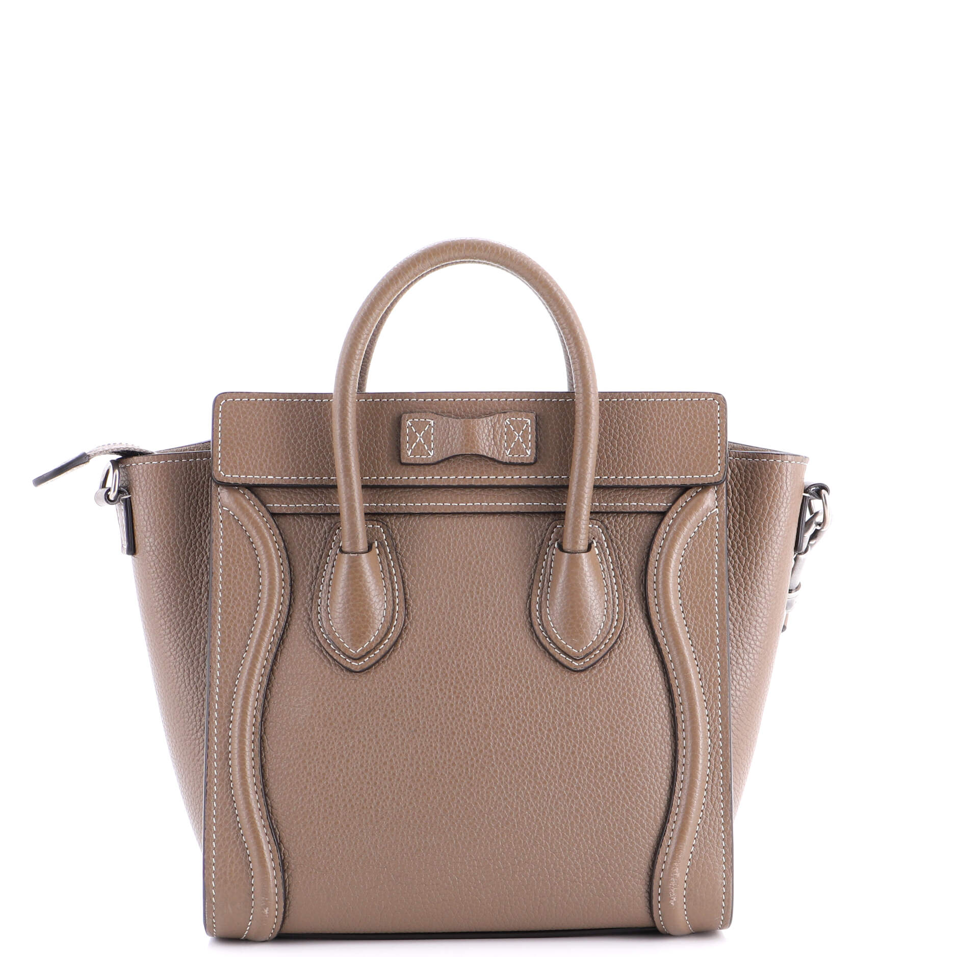 Luggage Bag Grainy Leather Nano