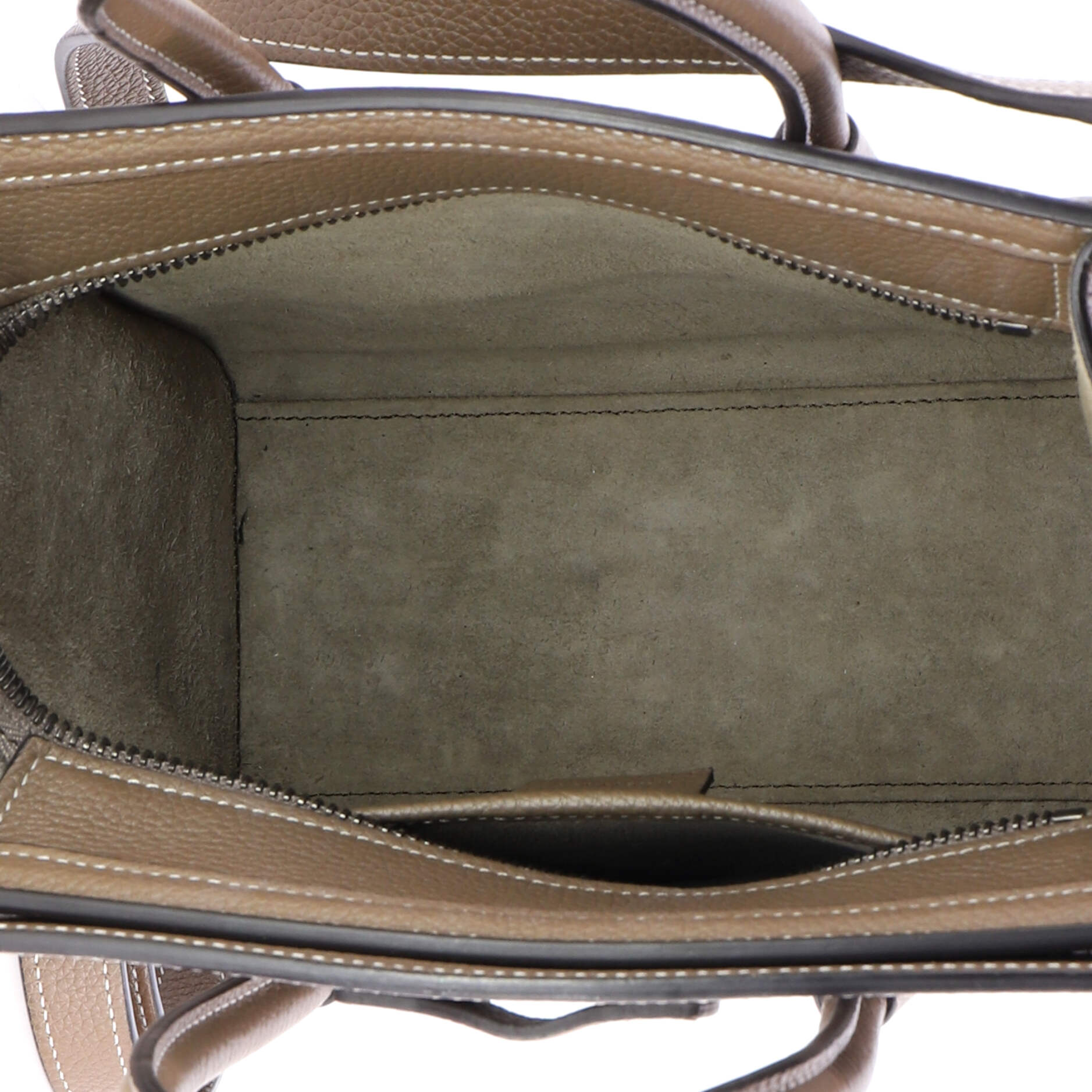 Luggage Bag Grainy Leather Nano