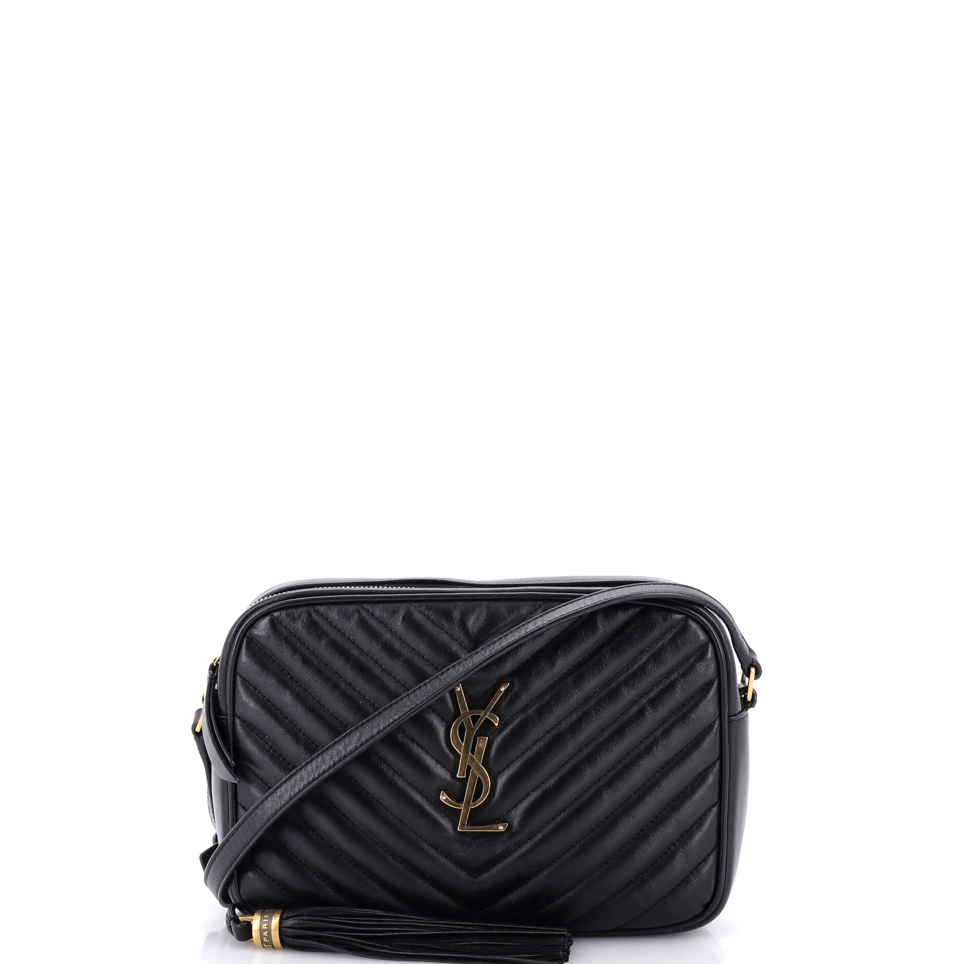 Lou Camera Bag Matelasse Chevron Leather Small