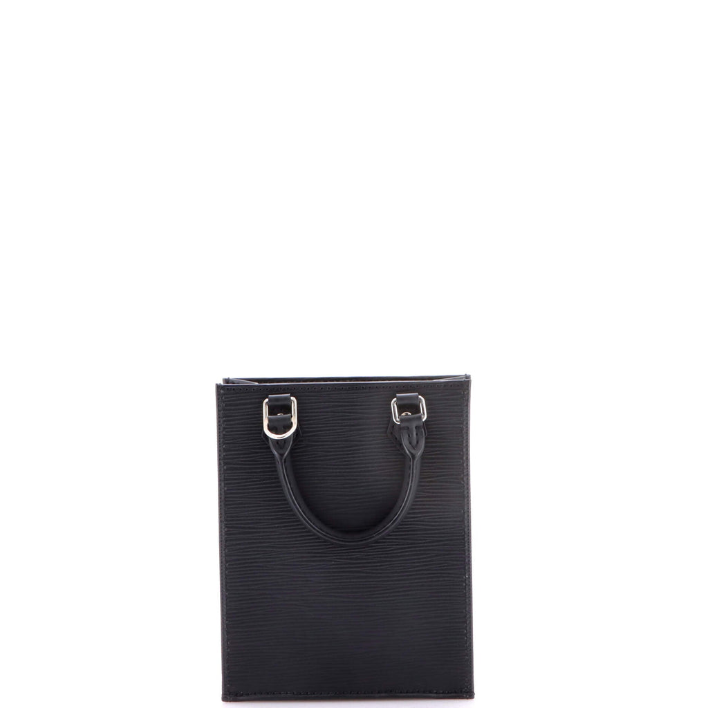 Petit Sac Plat Bag Epi Leather with Logo Jacquard Strap