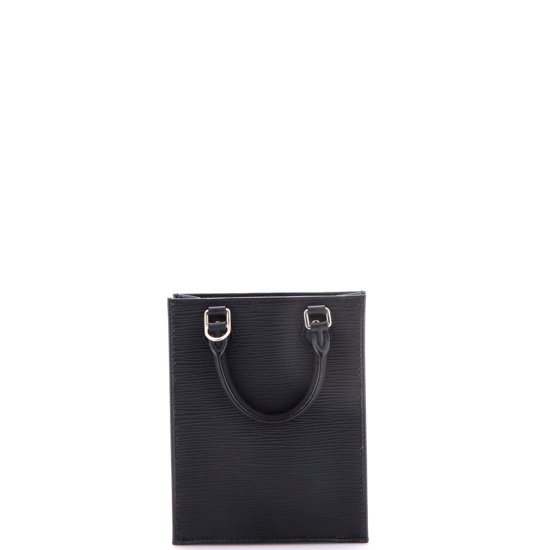 Petit Sac Plat Bag Epi Leather with Logo Jacquard Strap