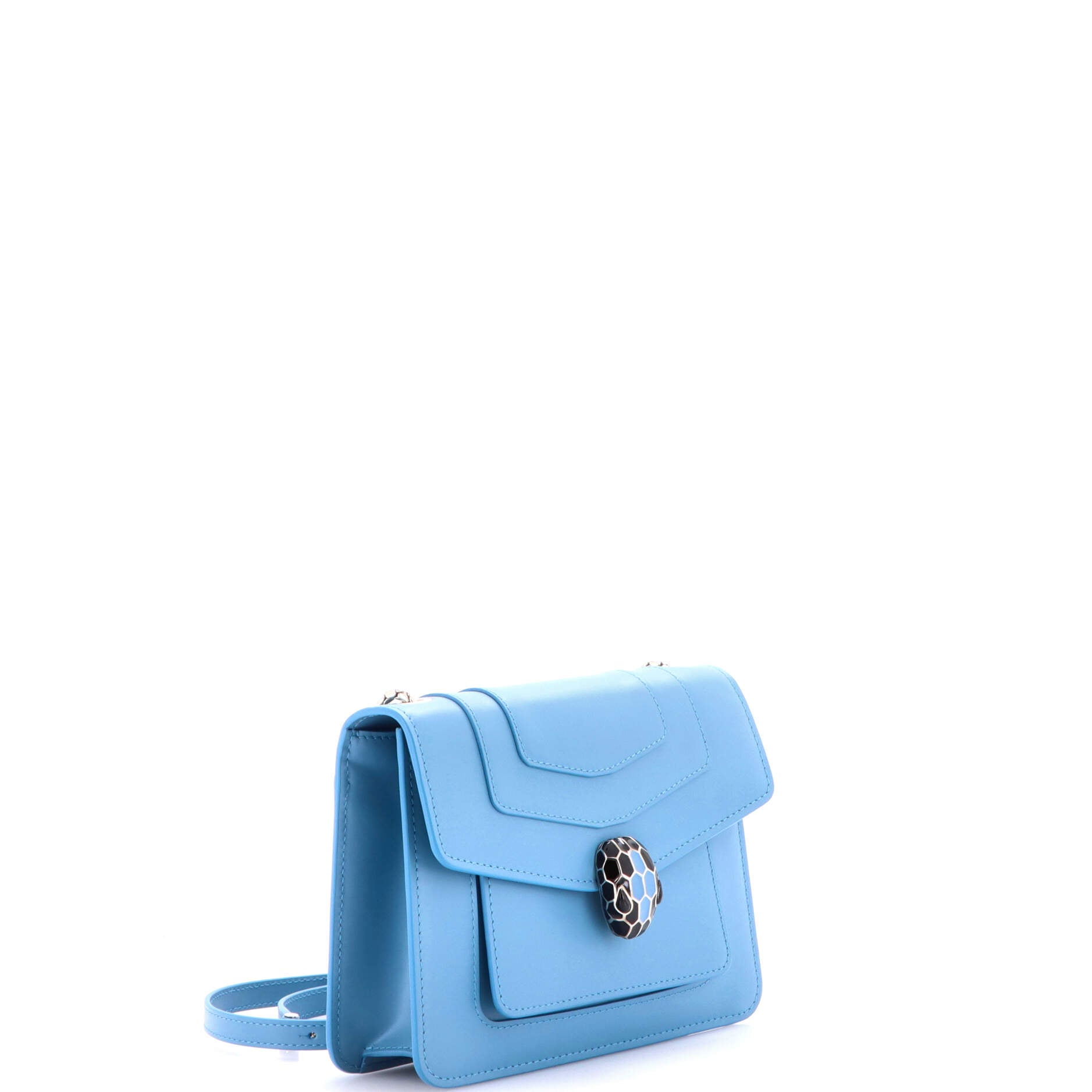 Serpenti Forever Square Shoulder Bag Leather Small