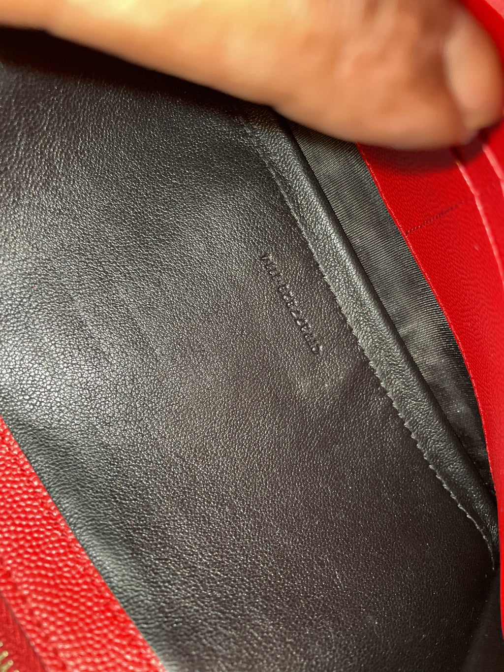 Classic Monogram Wallet on Chain Matelasse Chevron Leather Medium
