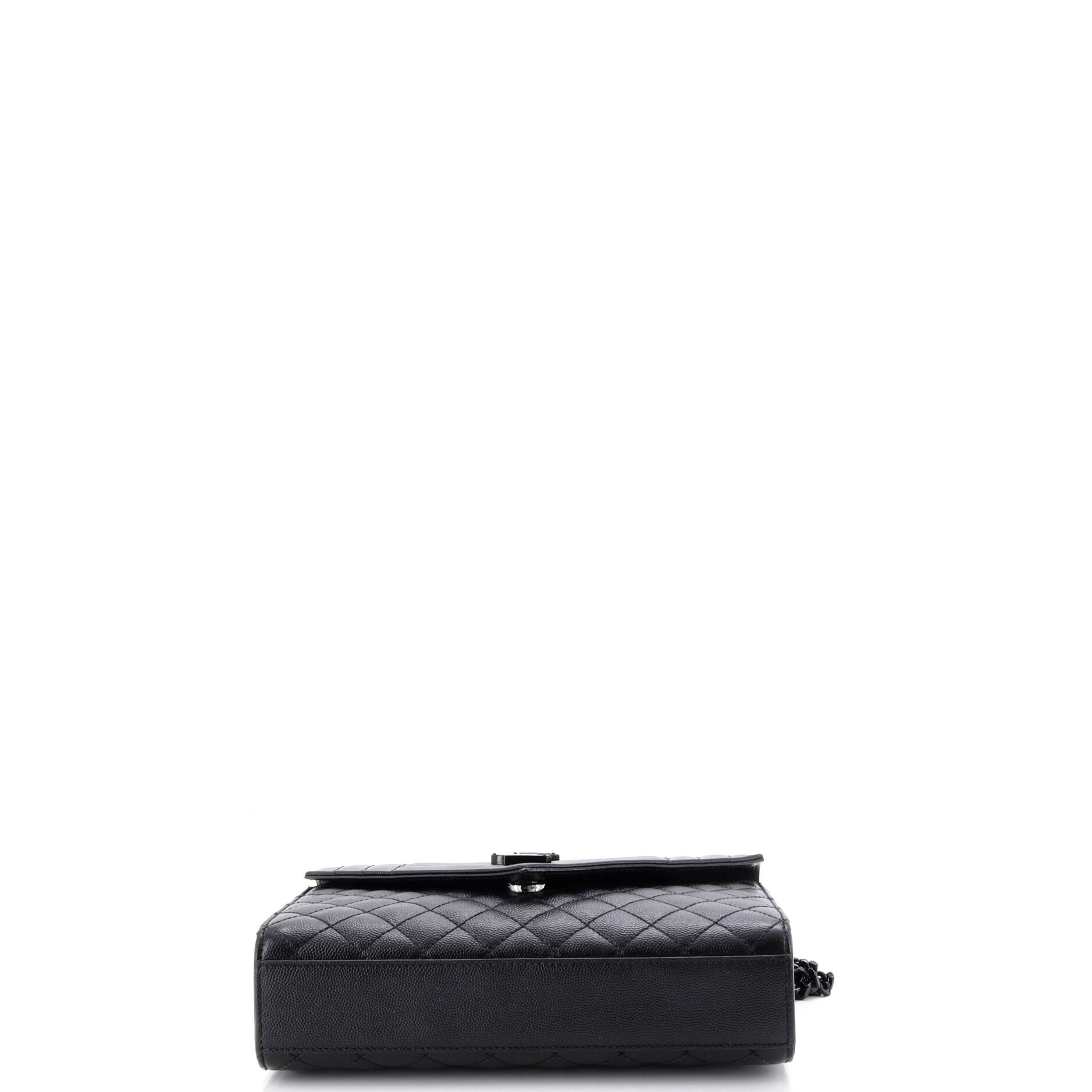 Classic Monogram Envelope Satchel Mixed Matelasse Leather Medium