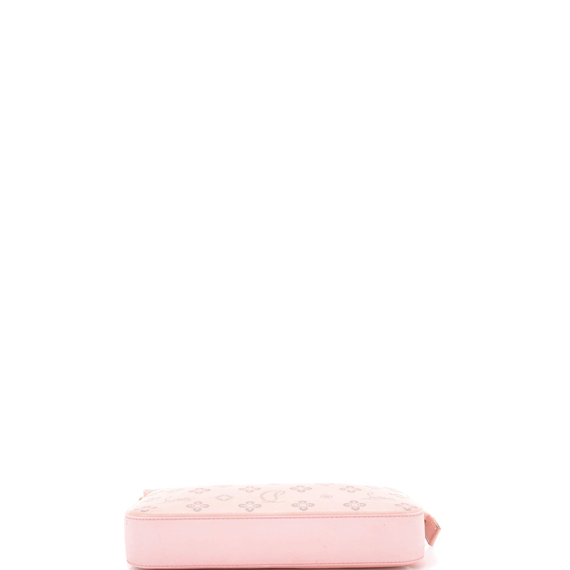 Loubila Chain Clutch Perforated Leather