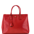 Double Zip Lux Tote Saffiano Leather Large