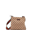 Web Strap Zip Messenger Bag GG Canvas Small