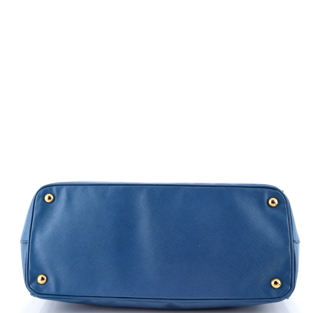 Double Zip Lux Tote Saffiano Leather Large