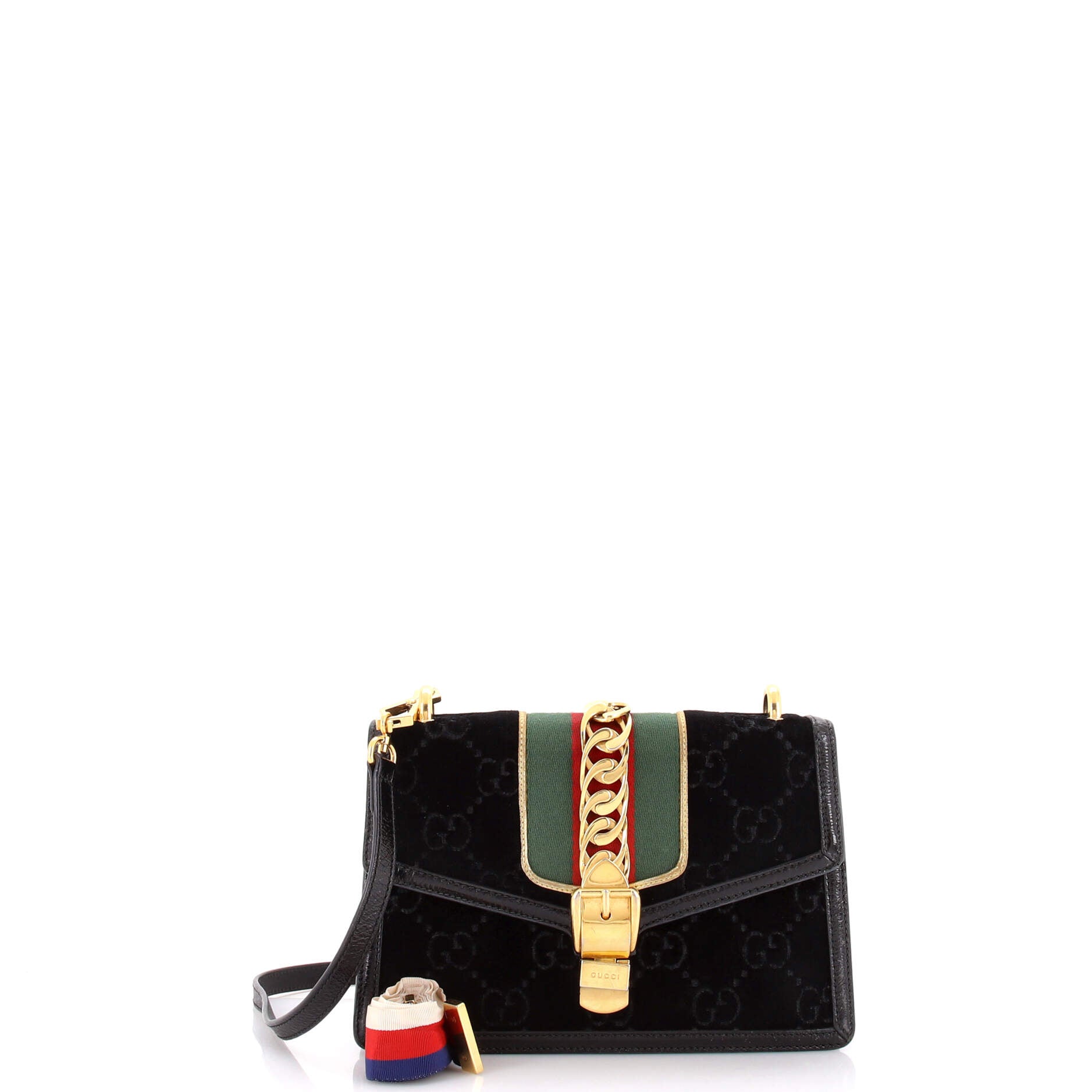 Sylvie Shoulder Bag GG Velvet Small