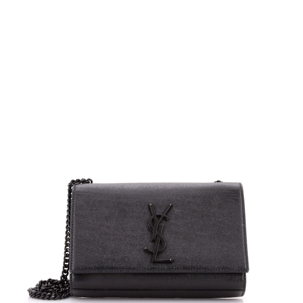 Classic Monogram Crossbody Bag Grainy Leather Small