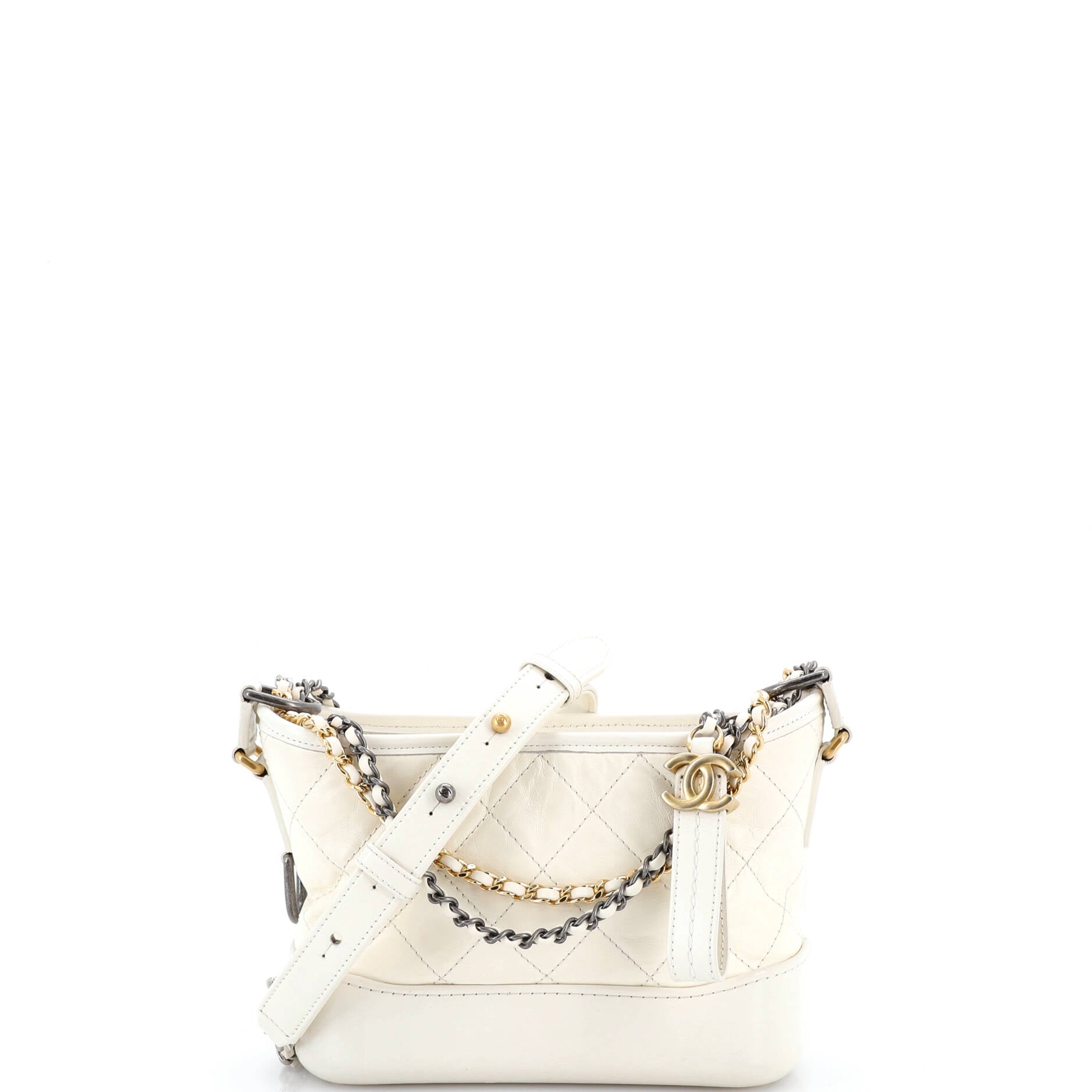 Gabrielle Hobo Quilted Aged Calfskin Small