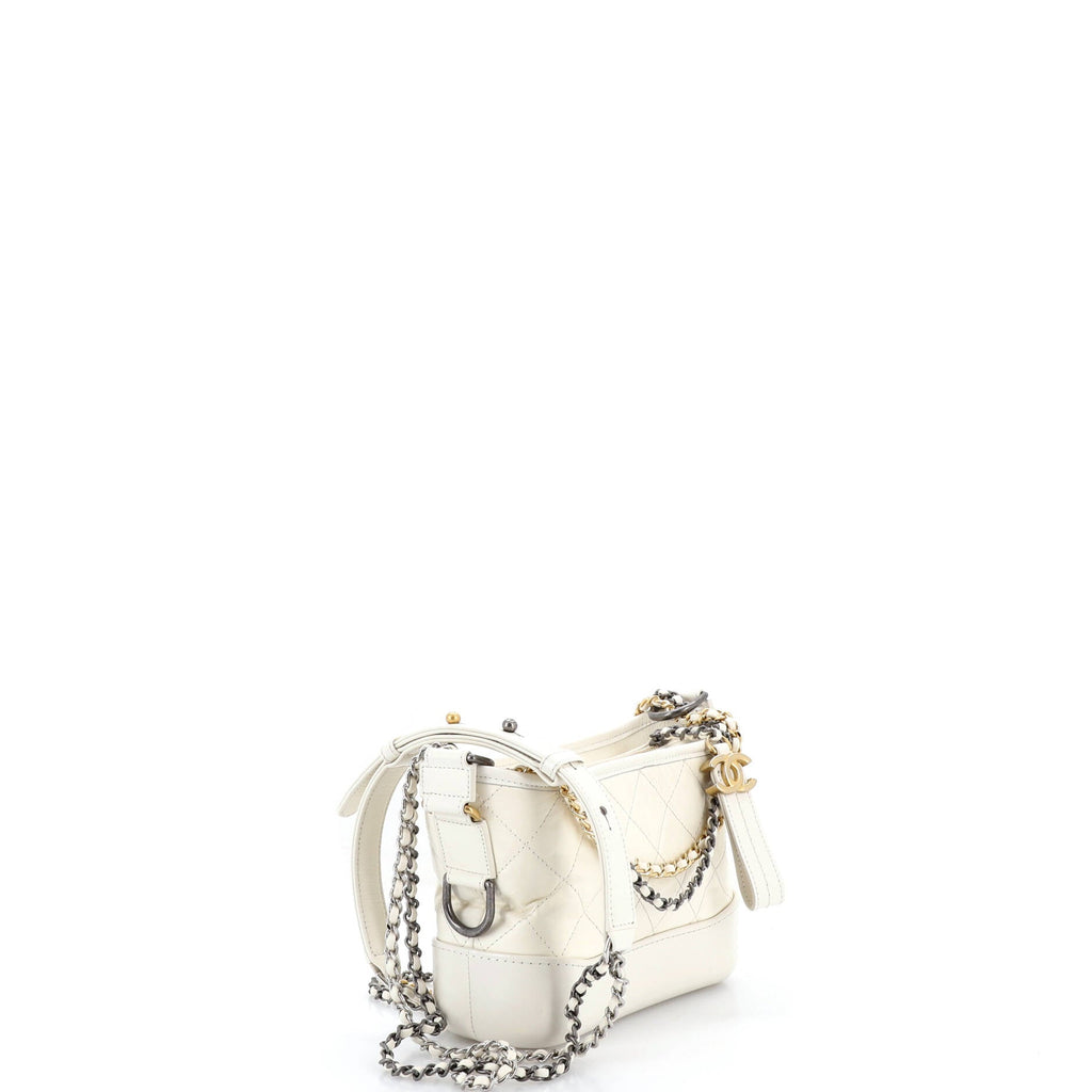 Gabrielle Hobo Quilted Aged Calfskin Small
