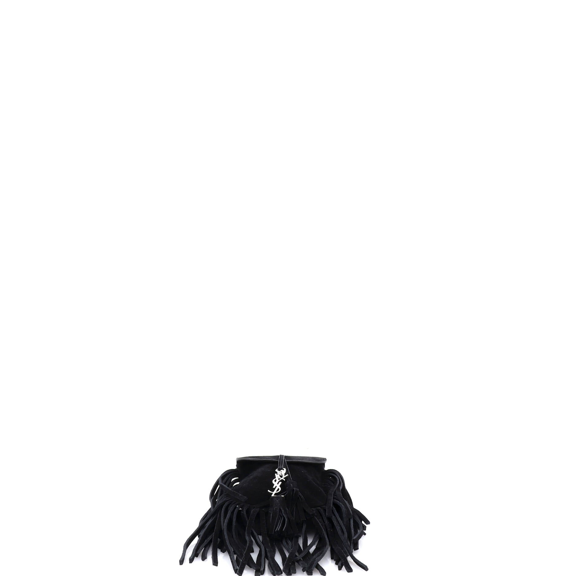 Anita Flat Fringe Crossbody Bag Suede Mini