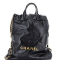 22 Chain Backpack Quilted Calfskin Medium