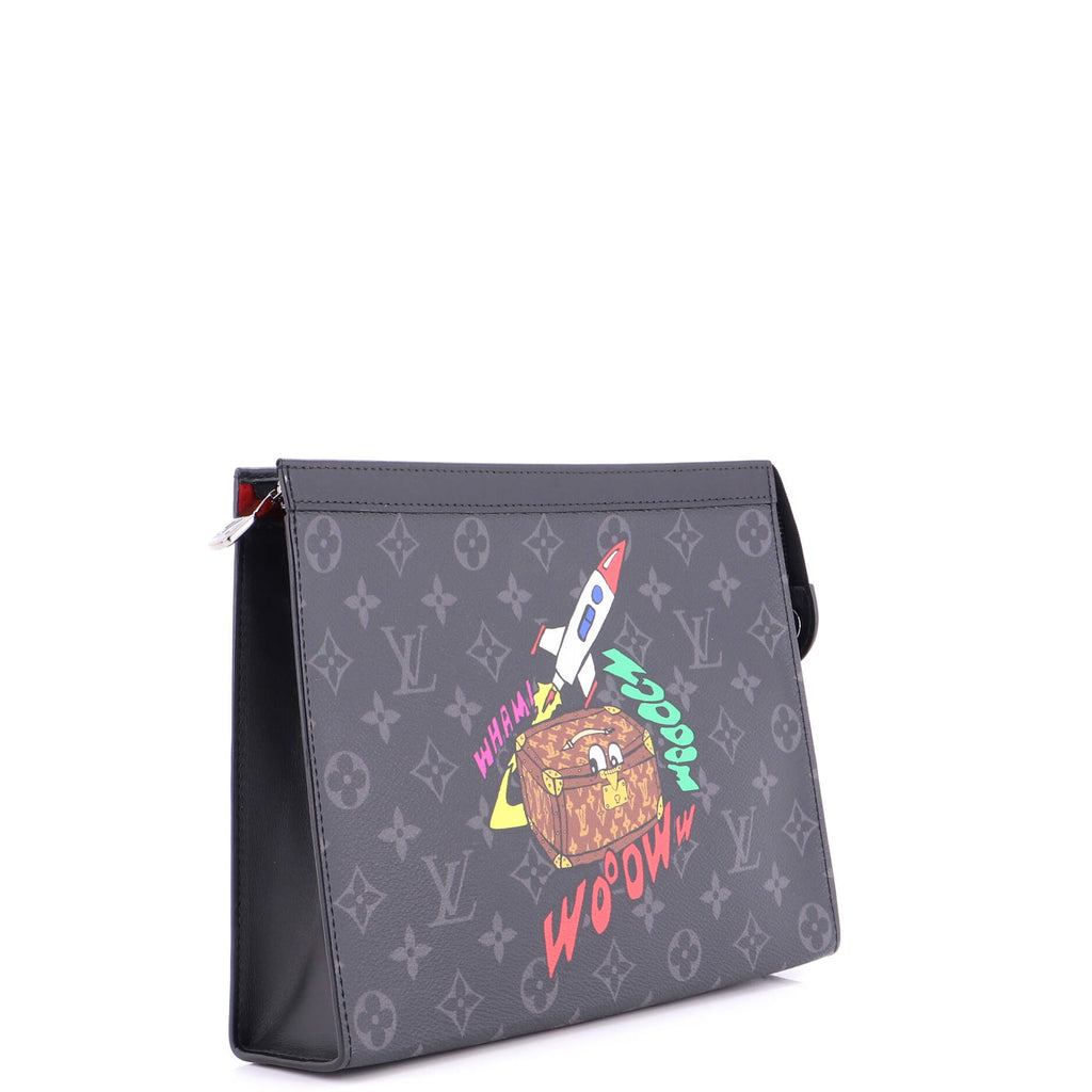Pochette Voyage Comic Trunk Monogram Eclipse Canvas MM