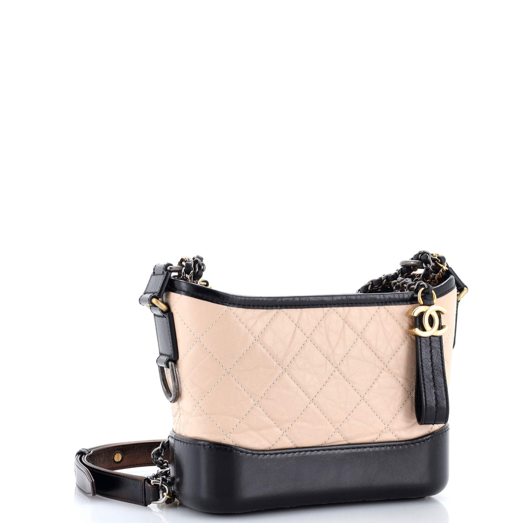 Gabrielle Hobo Quilted Aged Calfskin Small