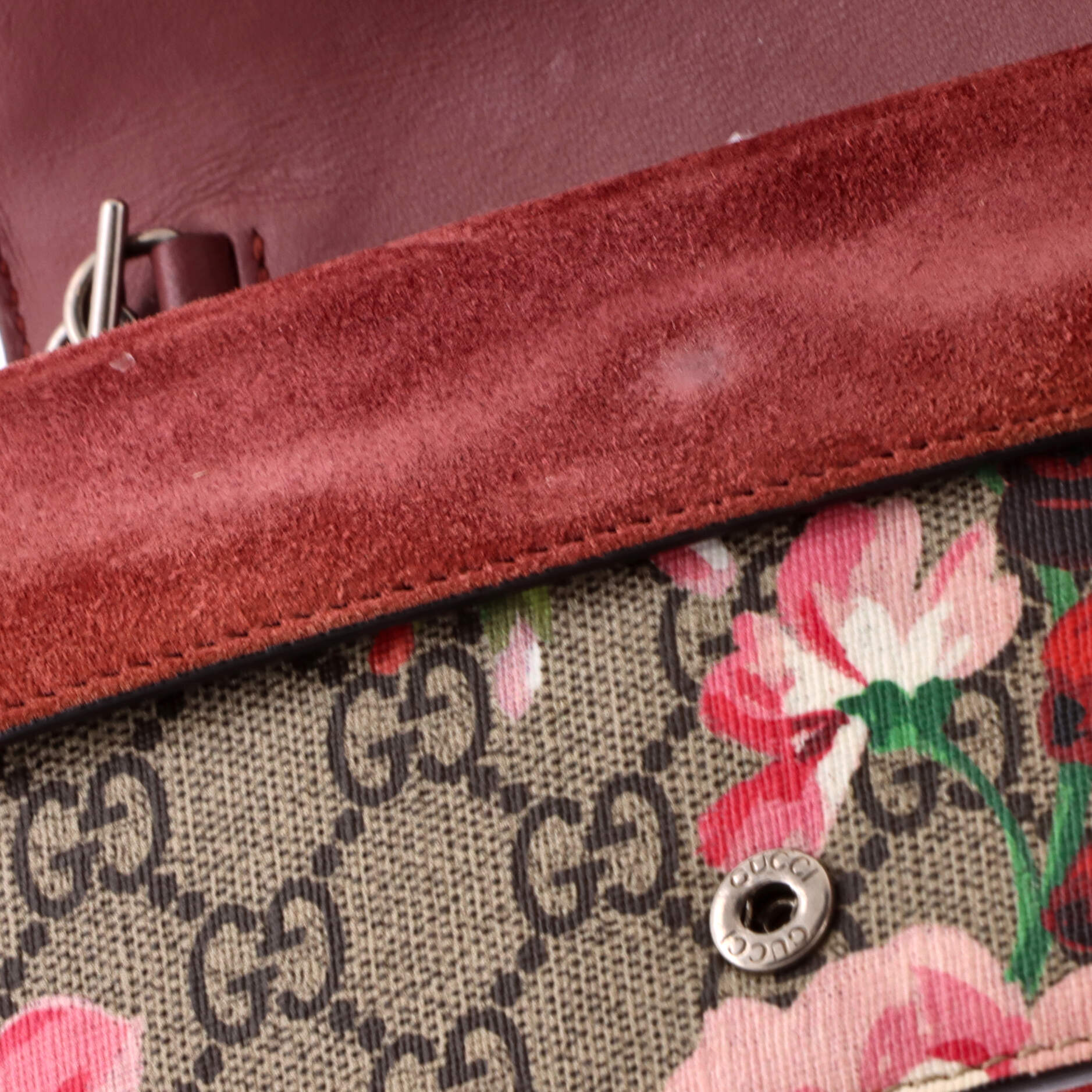 Dionysus Bag Blooms Print GG Coated Canvas Super Mini