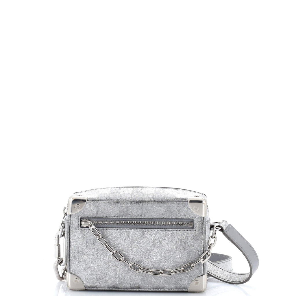 Soft Trunk Bag Damier Glitter Leather Mini