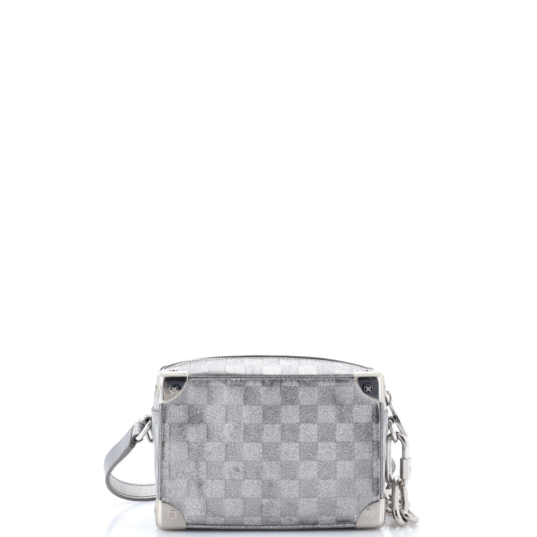 Soft Trunk Bag Damier Glitter Leather Mini
