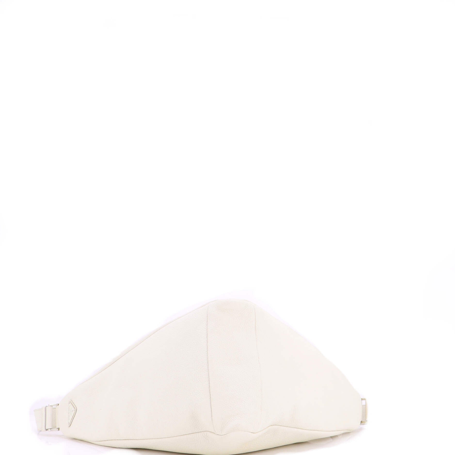 Triangle Logo Zip Messenger Leather Large