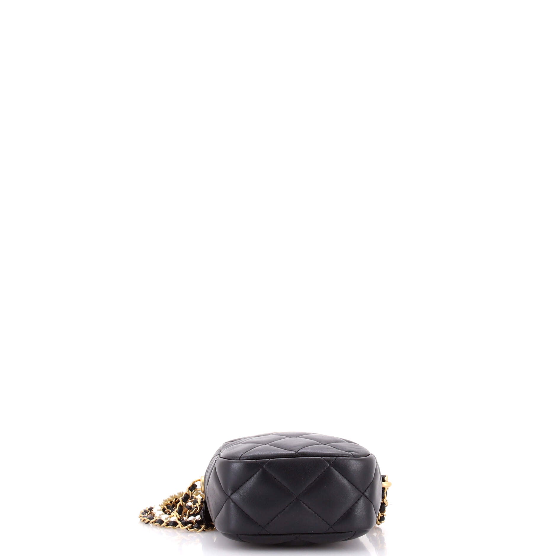 My Perfect Adjustable Chain Crossbody Bag Quilted Lambskin with Pearls Small
