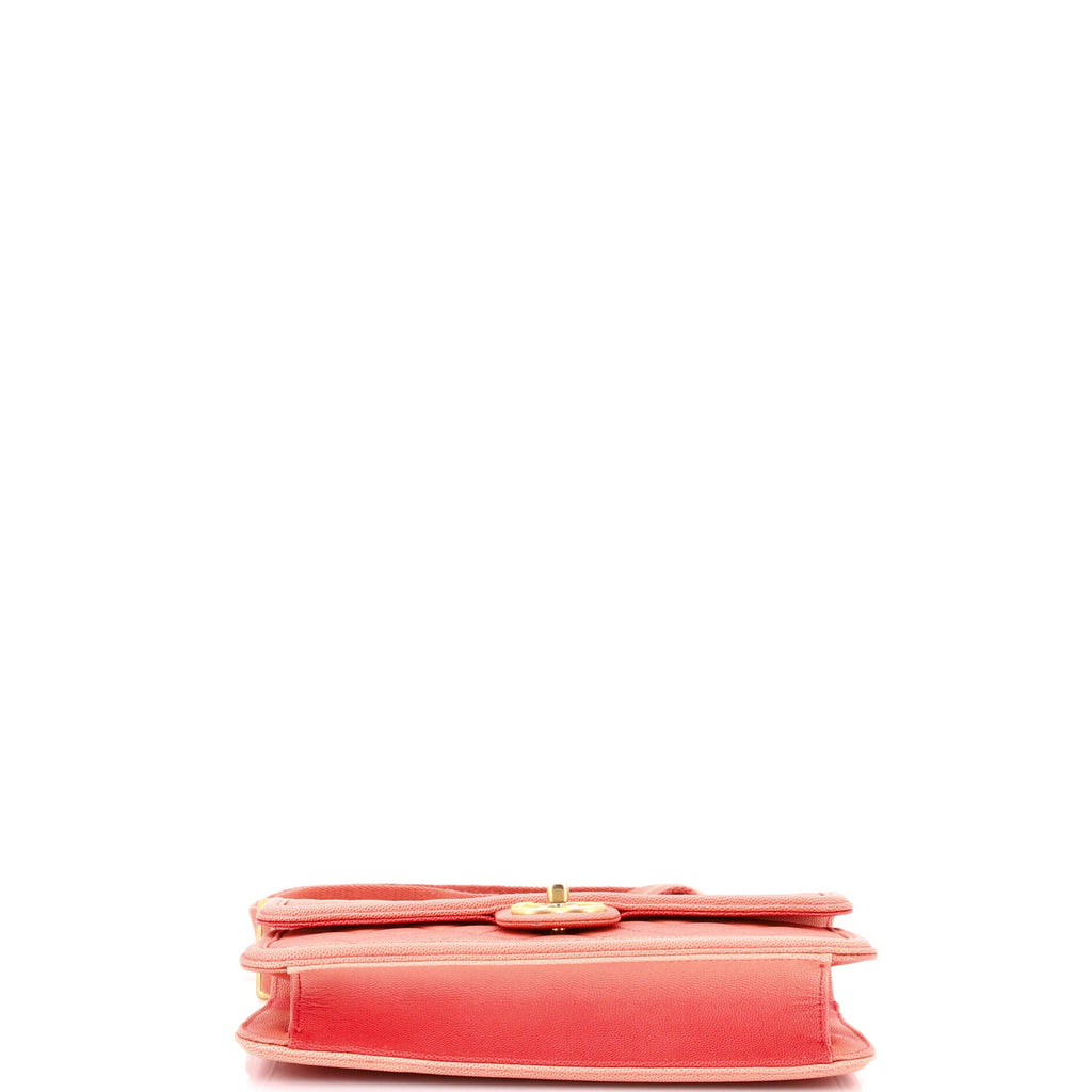 Sunset On The Sea Flap Bag Quilted Caviar Medium