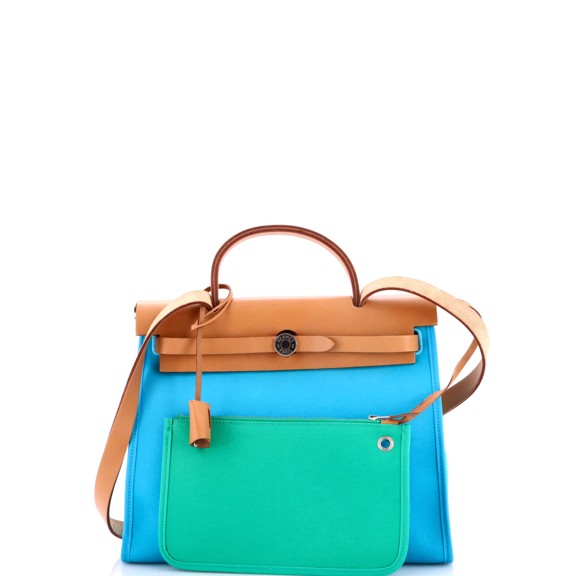 Herbag Zip Verso Leather and Toile 31