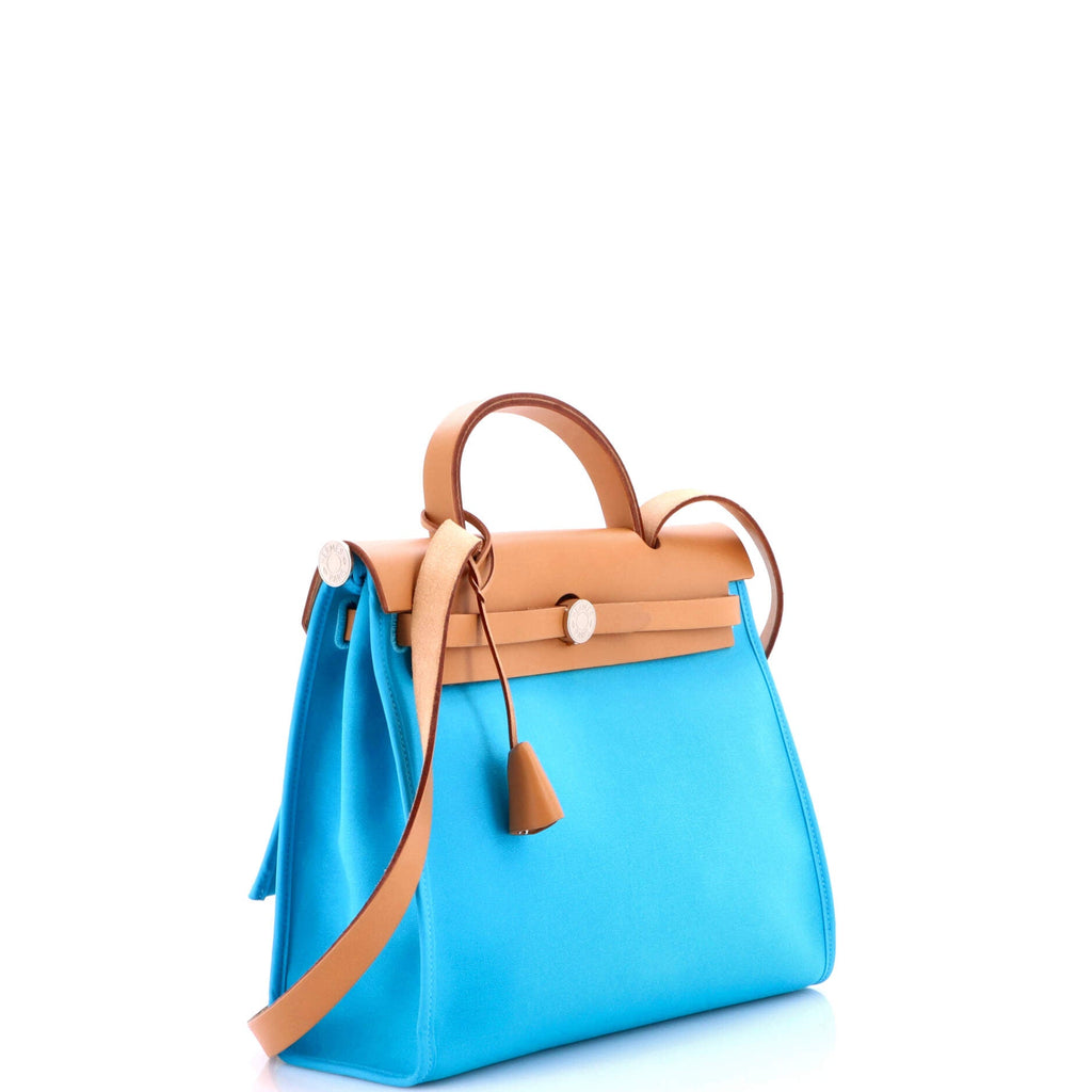 Herbag Zip Verso Leather and Toile 31