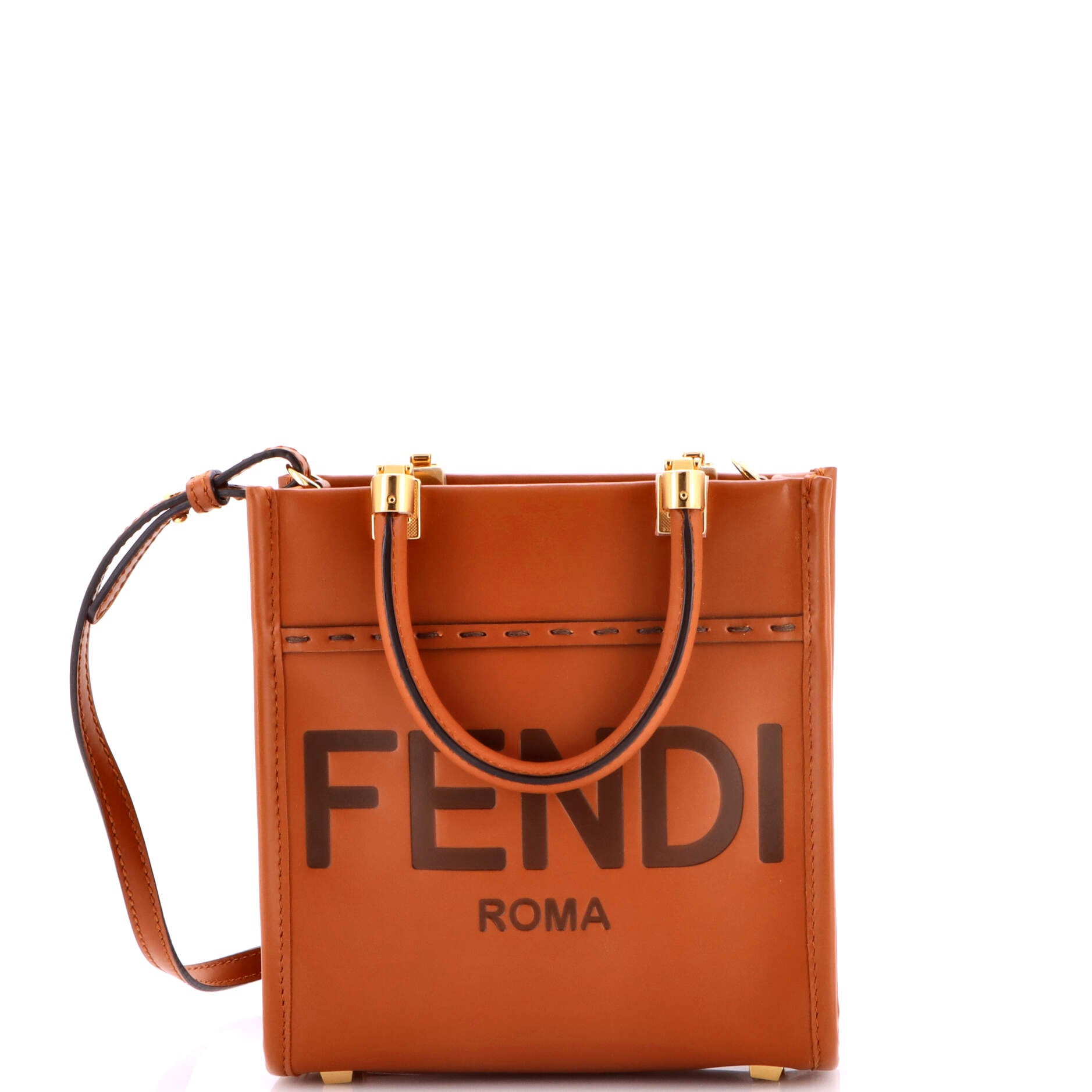 Sunshine Shopper Tote Leather Mini