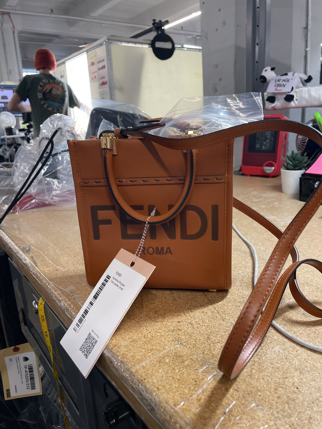 Sunshine Shopper Tote Leather Mini